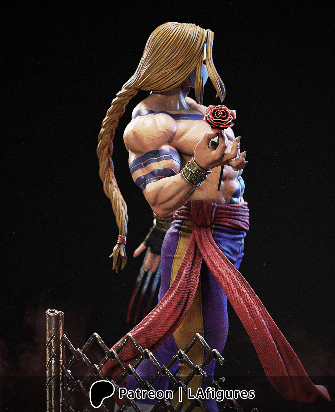 Vega (Street Fighter) Statue - Fan Art 10 scale 3D Print Kit