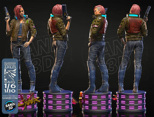 Valerie (Cyberpunk V) 3D Print model - Fan Art, model kit