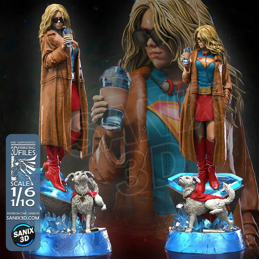 Supergirl - 3D Printed Model Kit - 10 Scale & 6 Scale