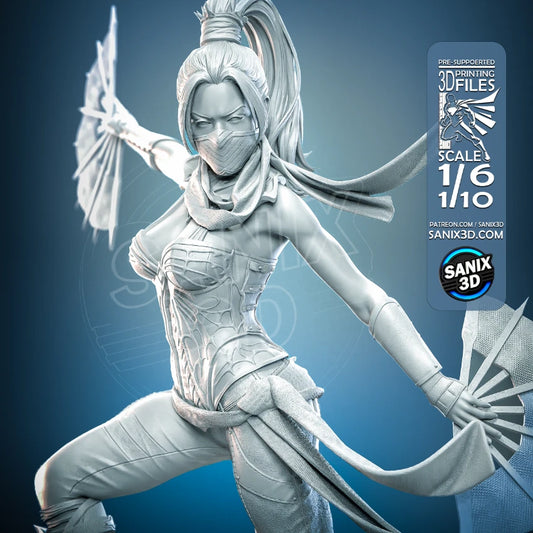 Kitana (Mortal Kombat) - 3D Printed Fan Art