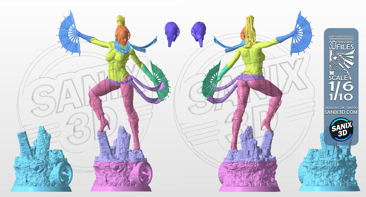 Kitana (Mortal Kombat) - 3D Printed Fan Art