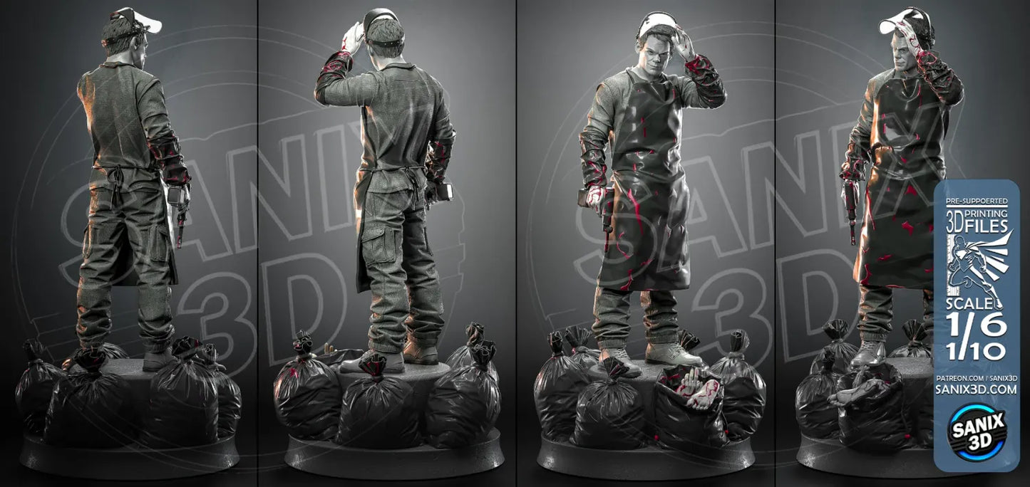 Dexter - 3D Model Kit Statue - 10 and 6 Scale