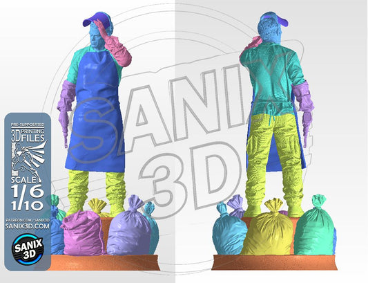 Dexter - 3D Model Kit Statue - 10 and 6 Scale
