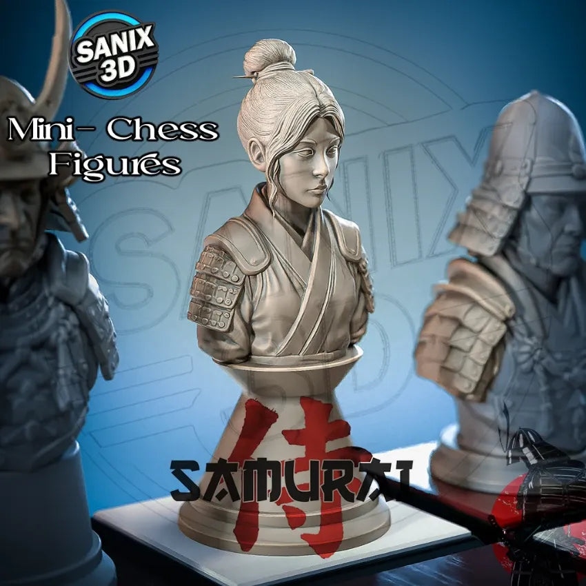 SAMURAI CHESS SET - 3D Printed Resin Set