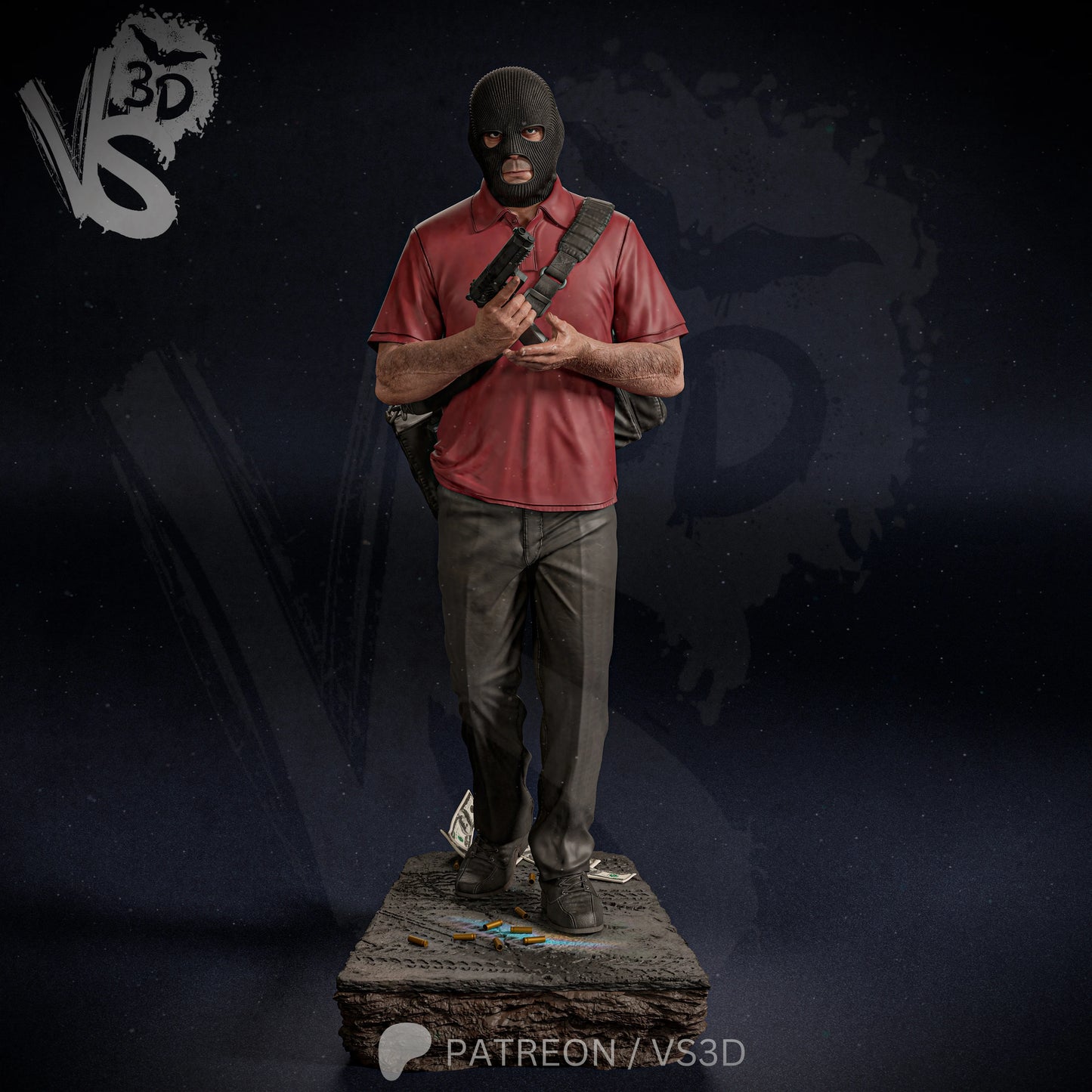 Michael De Santa (GTA V) - Fan Art - 3D Print Kit