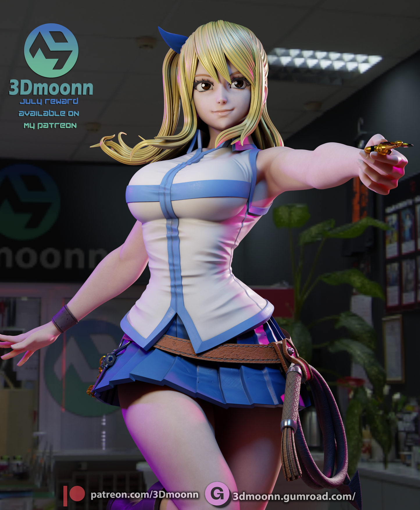 Lucy (Fairy Tail) Statue - Fan Art - 3D Print Kit