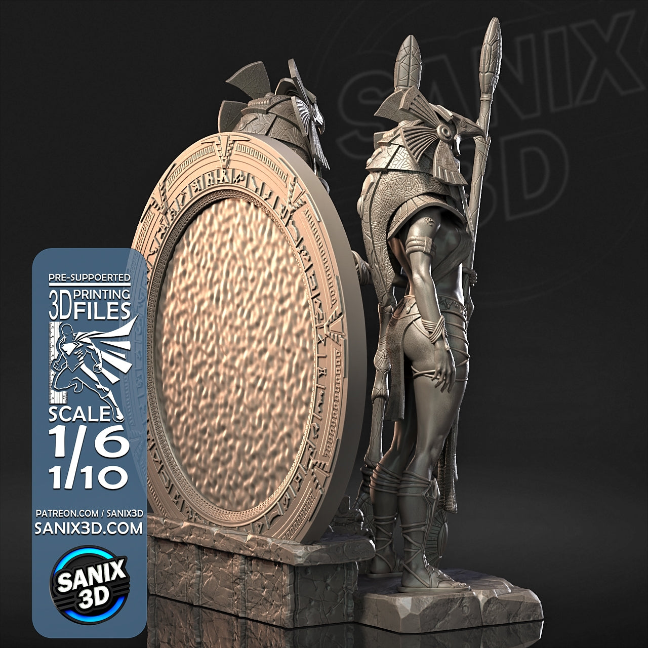 Stargate (Horus Guards) - Fan Art - 3D Print model kit