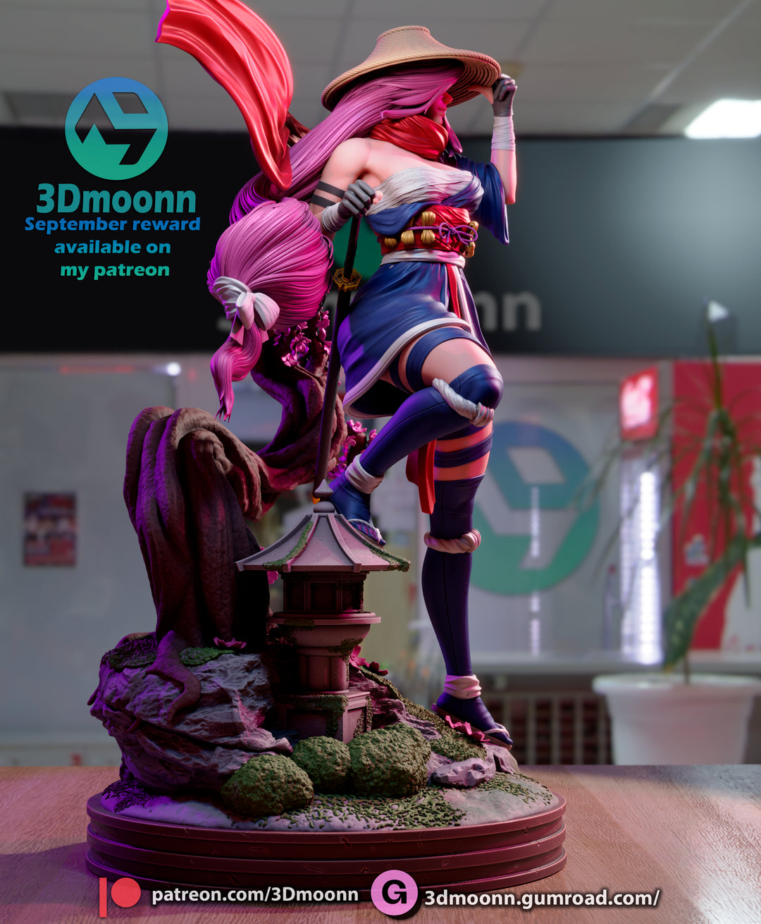 Psylocke Sculpt - 1:6 scale 3d Printed kit