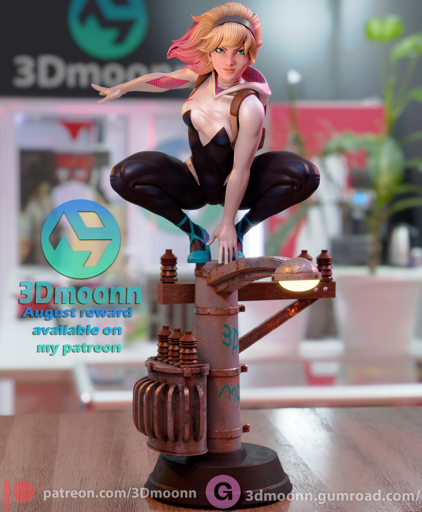 Spider Gwen & Spider Venom - 6 Scale - 3D printed Statue Model Kit - Unpainted and Unassembled