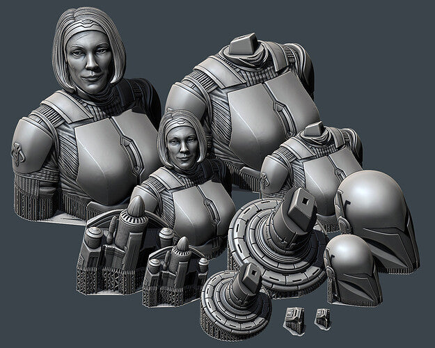 Bo Katan Kryze Bust (Fan Art) 216mm or 148mm - 3D Print