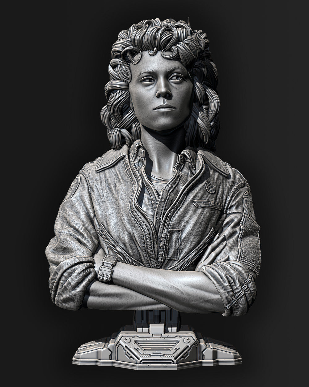 Ellen Ripley (Alien) Bust - 118mm to 236mm 3D Print (Fan Art)