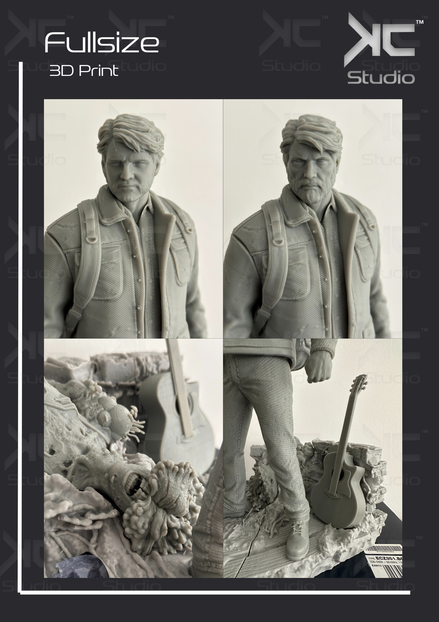 Joel (Last of Us) - 3D Print Model Kit - 1:6 Scale - Fan Art
