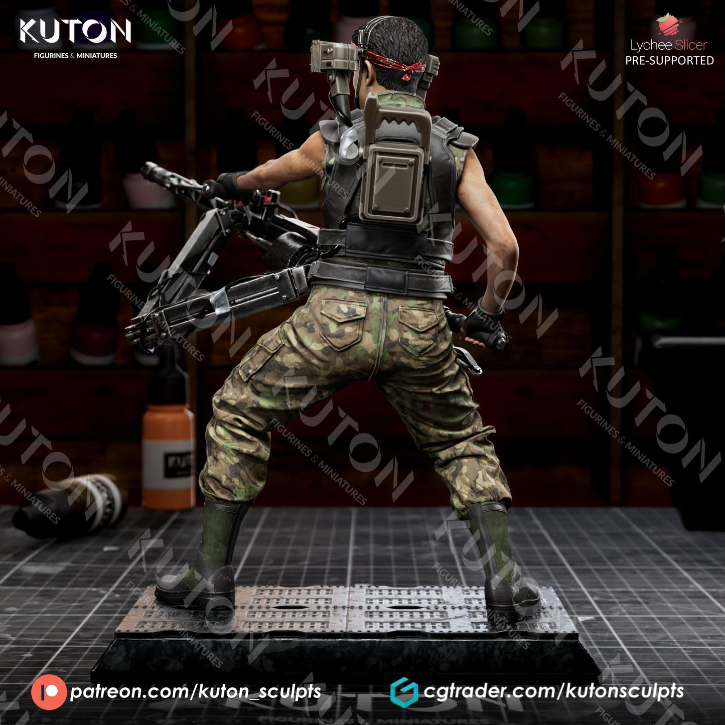 Private Vasquez (Alien) 3D Printed model 412mm (1/4 scale) - Fan Art