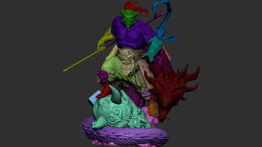 Beast Samurai (Fan Art) Sculpture - 9 or 12 scale - 3D Print