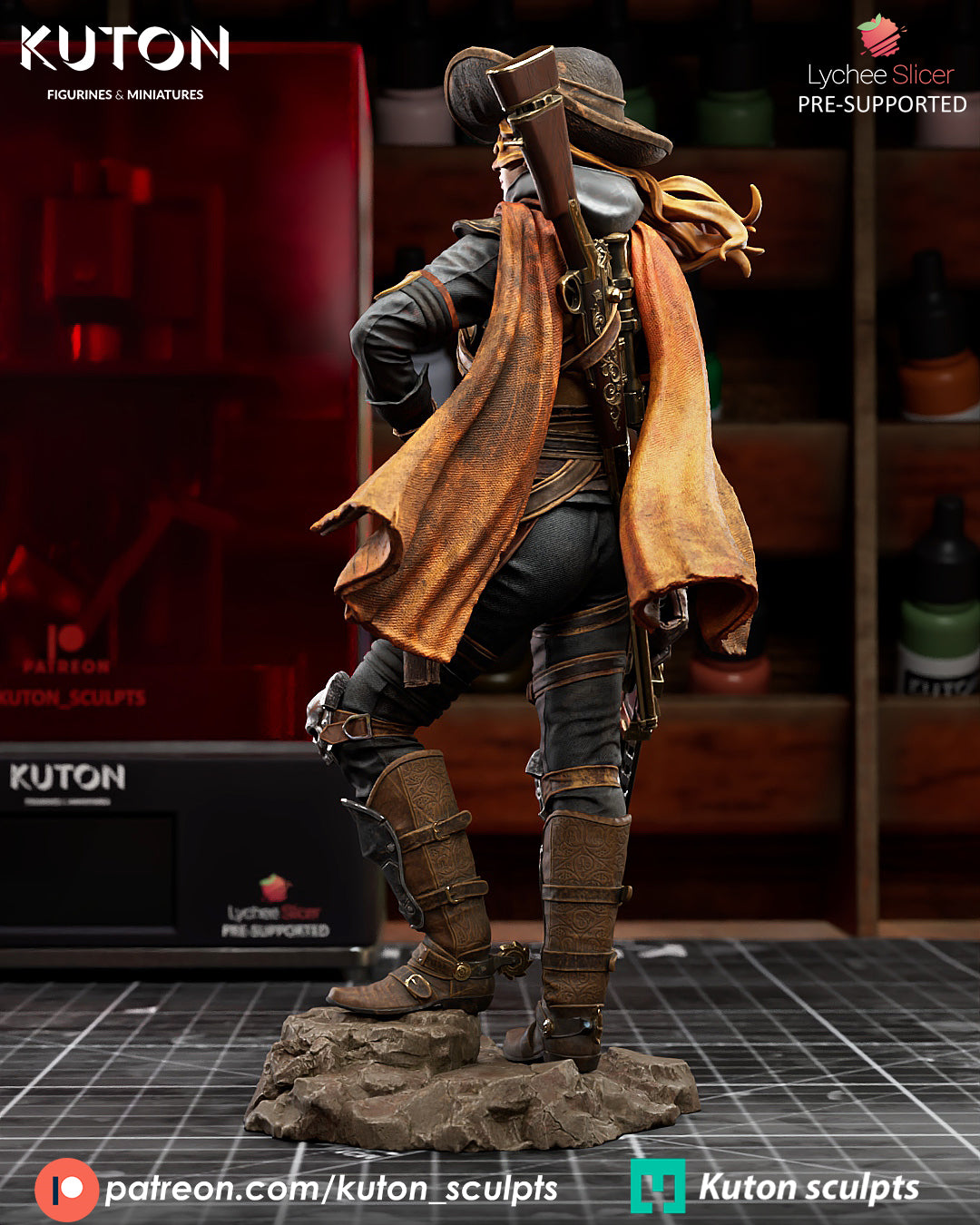 Crankshots 3d Printed Statue - 10 Scale and Miniature available