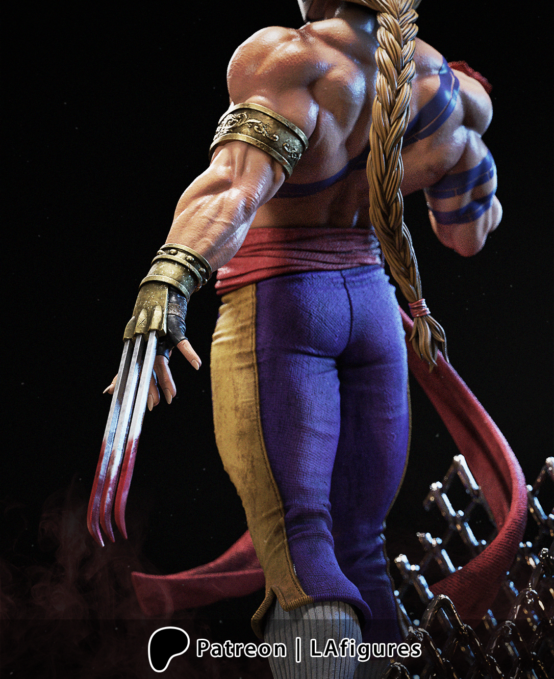 Vega (Street Fighter) Statue - Fan Art 10 scale 3D Print Kit