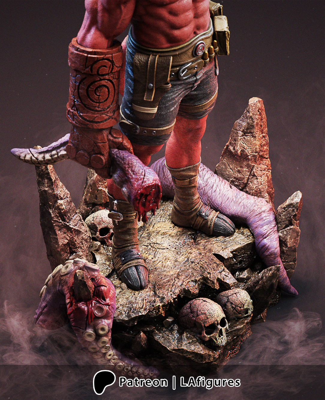 Hellboy (Sculpt) 3D Print Fan Art - 10 Scale - LA Figures