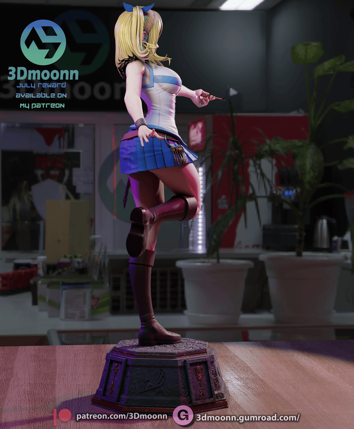 Lucy (Fairy Tail) Statue - Fan Art - 3D Print Kit