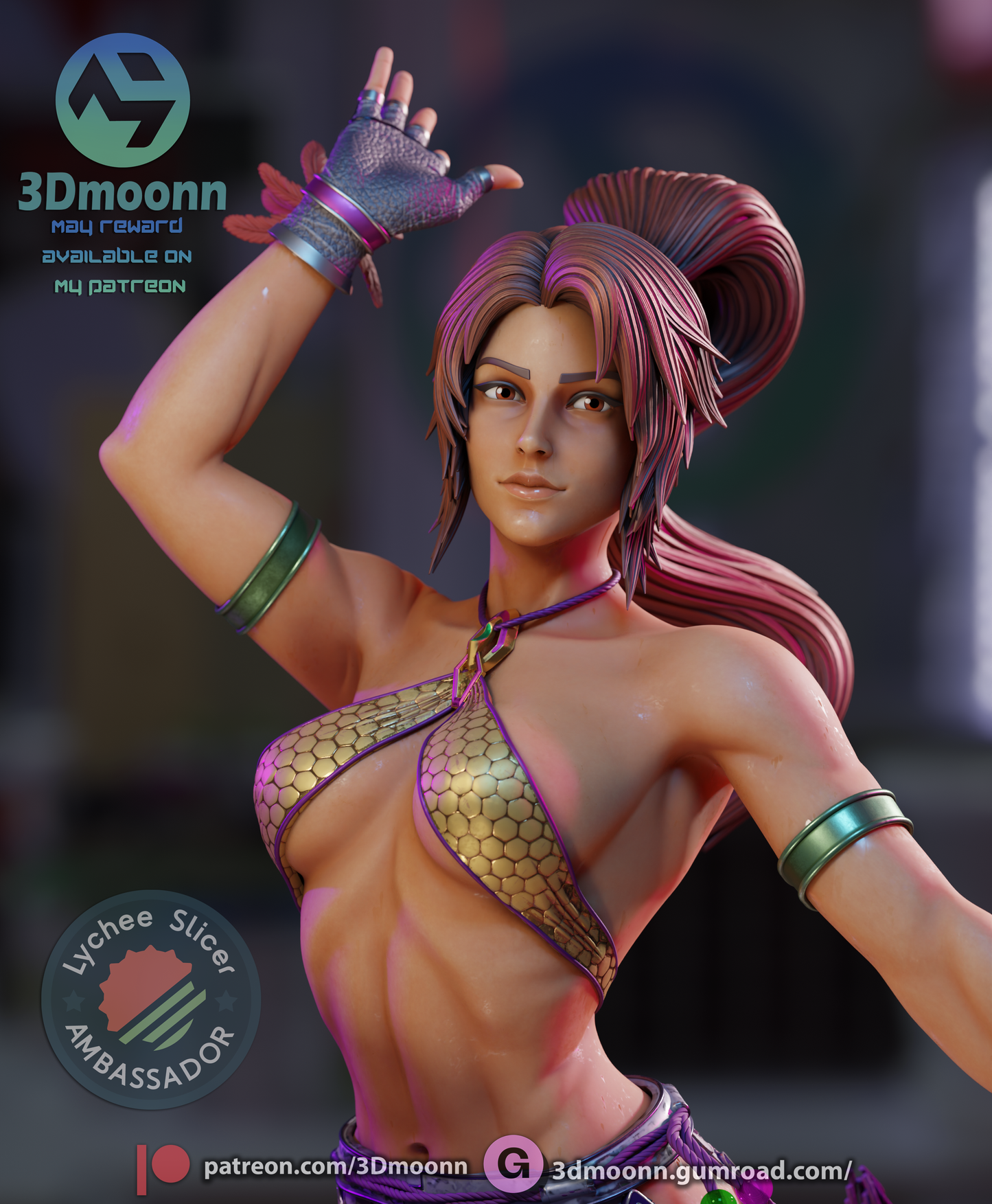 Christie Monteiro - Tekken (Sculpt) 3d Print - Unpainted model kit