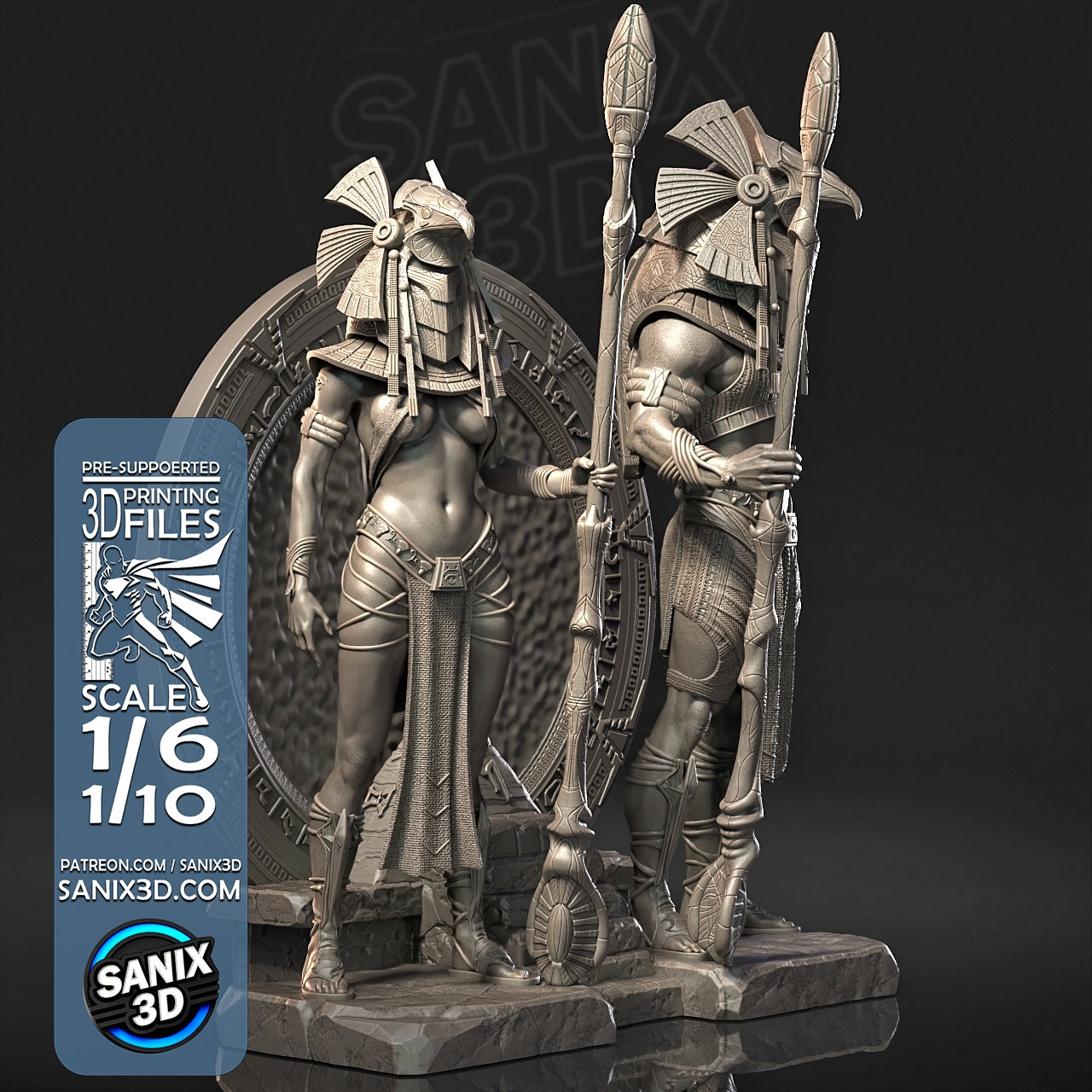 Stargate (Horus Guards) - Fan Art - 3D Print model kit