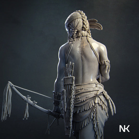 Tribal Warrior Woman 3D Print - Unpainted and Unassembled