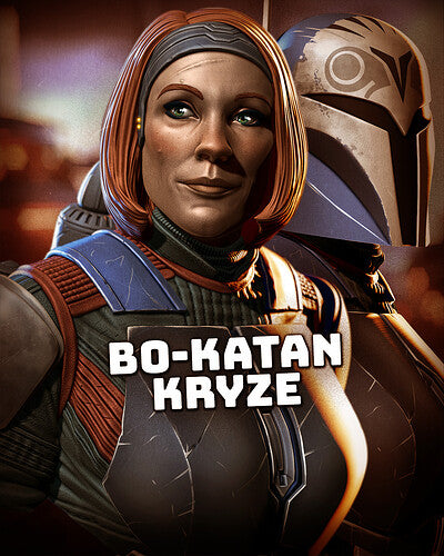 Bo Katan Kryze Bust (Fan Art) 216mm or 148mm - 3D Print