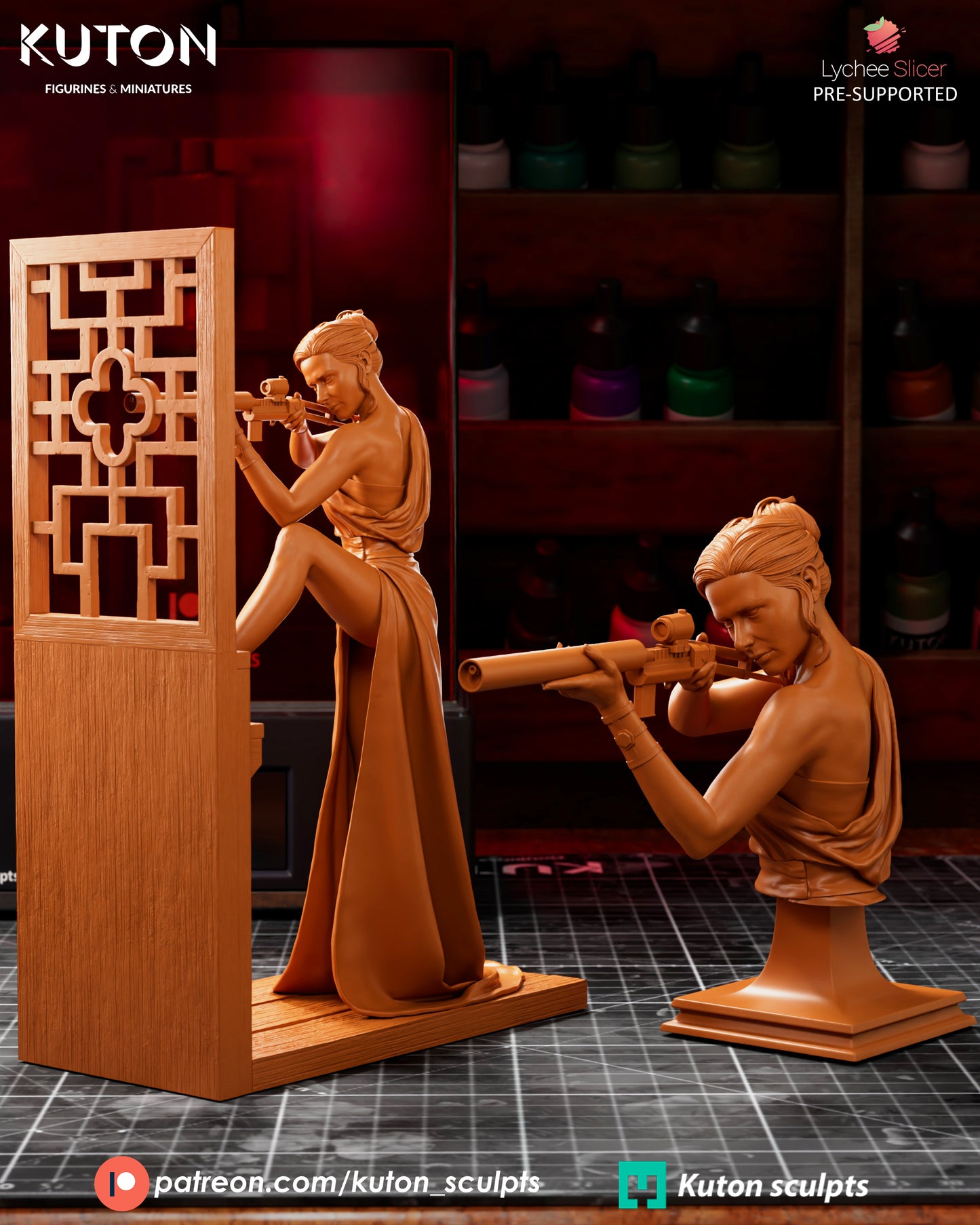 Ilsa Faust (Mission Impossible) - 3D Printed Model Kit - 1:10 Scale