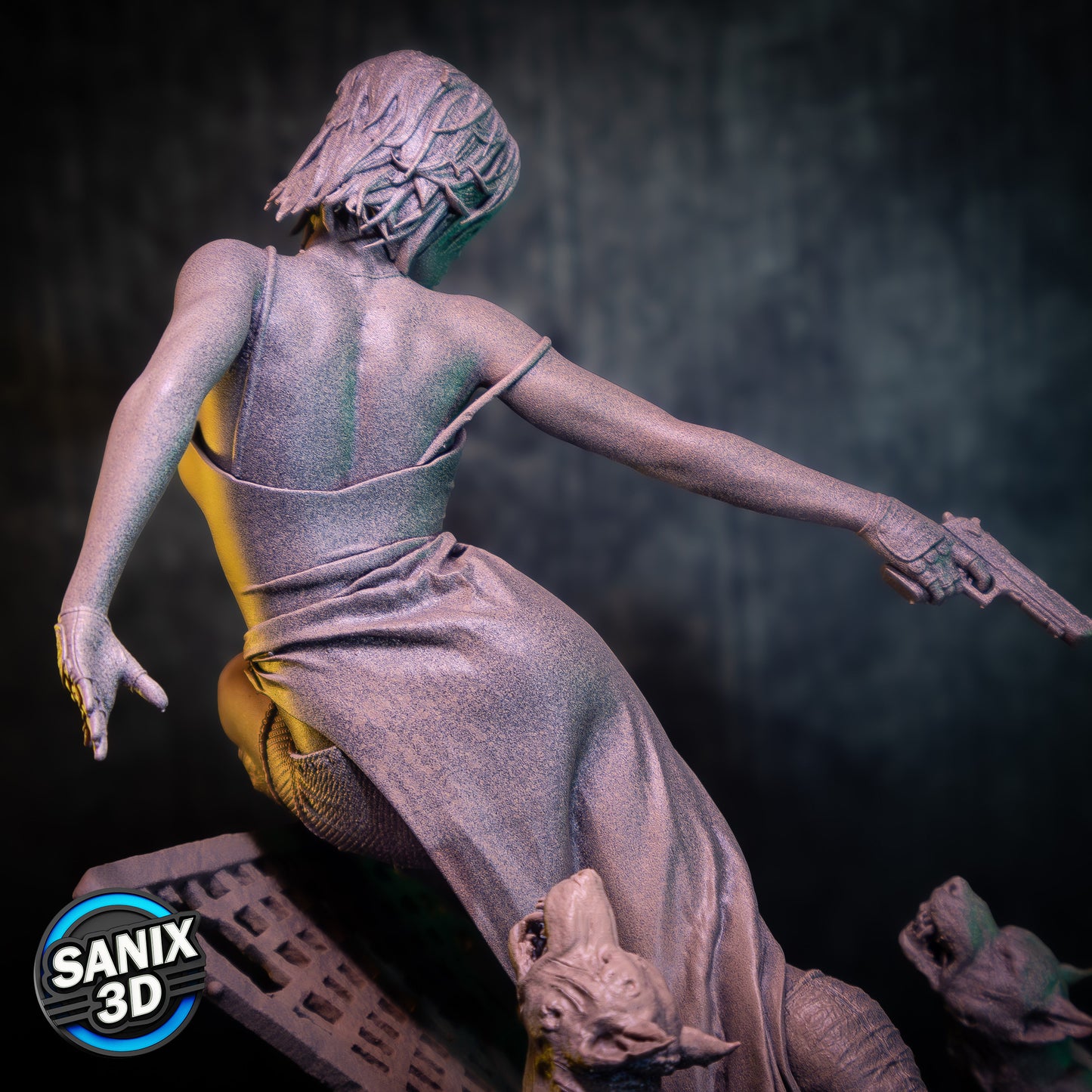 Alice Resident Evil - 3D Model Statue Kit - 8 and 10 scale