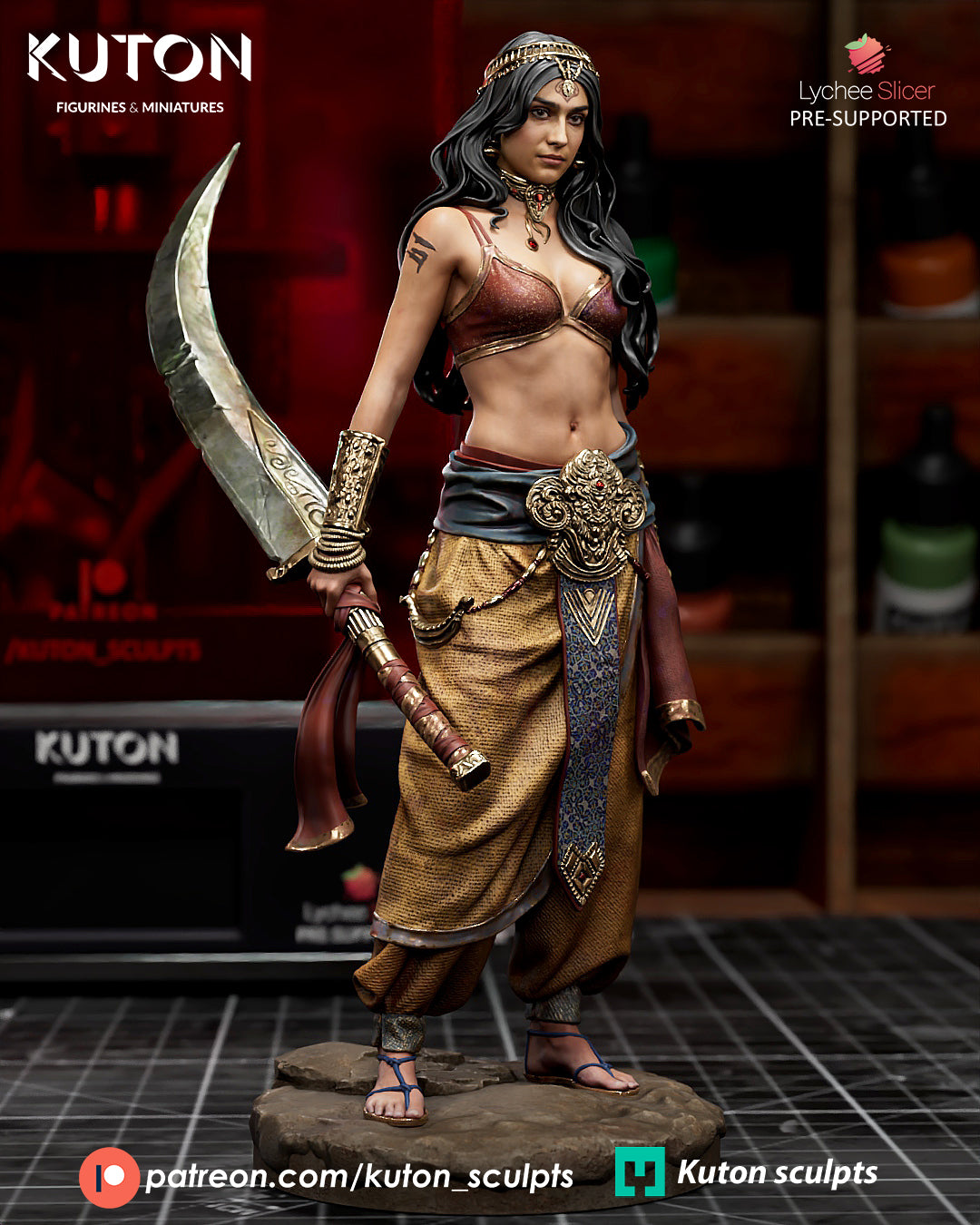 Zahiri 3D Printed Statue and Bust Model Kit 10 Scale