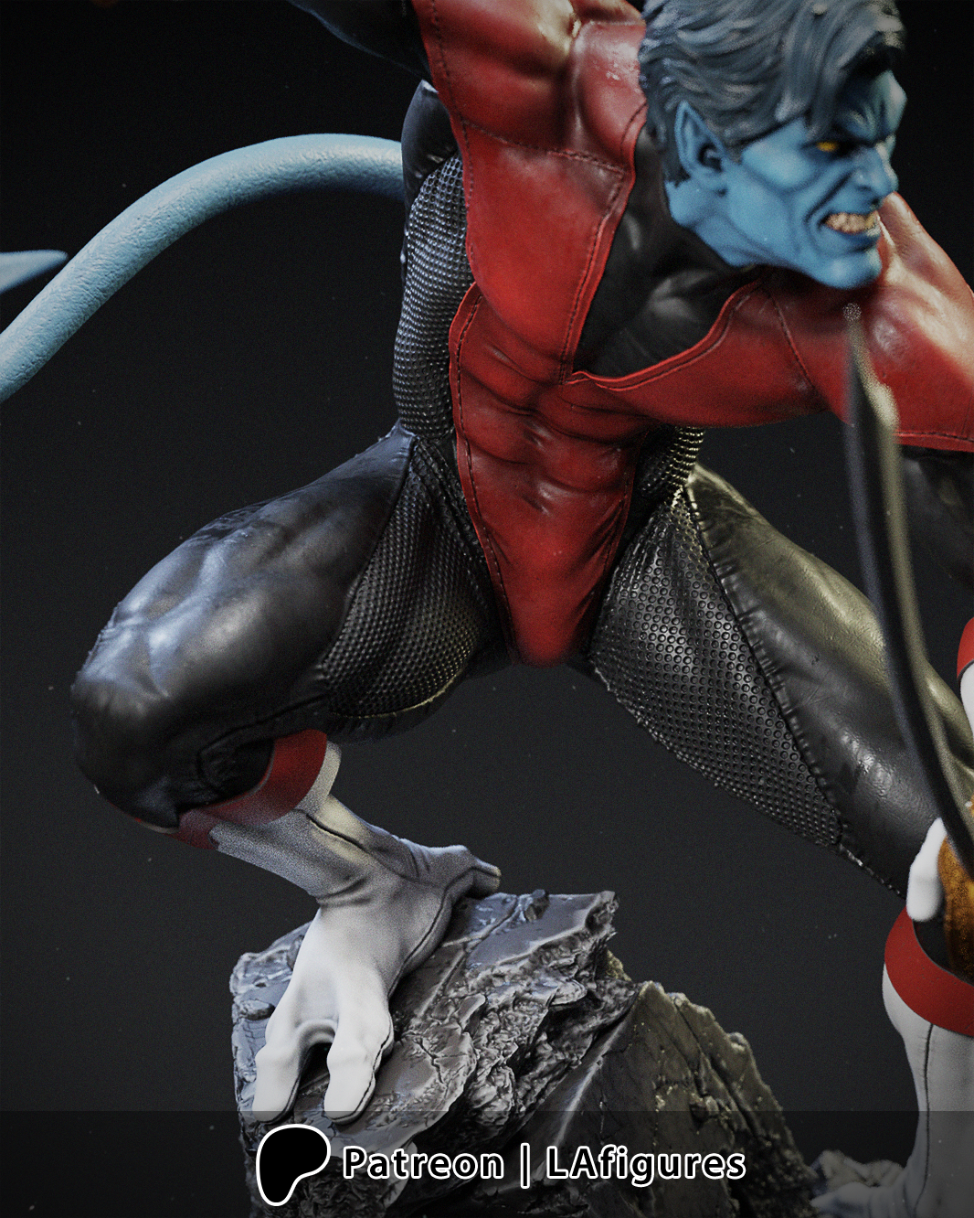 Nightcrawler (X-Men) 3D Print Fan Art - 10 Scale - LA Figures
