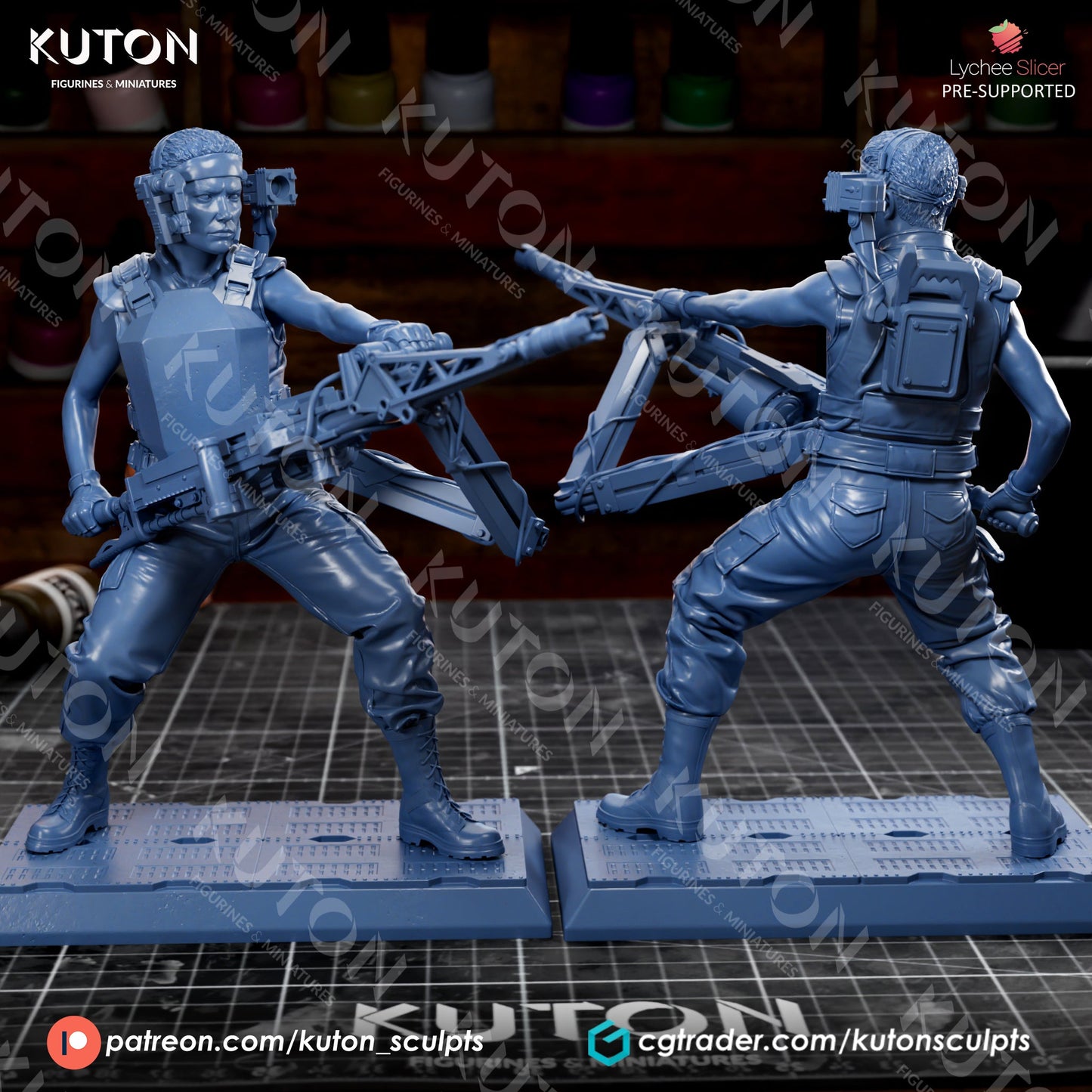 Private Vasquez (Alien) 3D Printed model 412mm (1/4 scale) - Fan Art