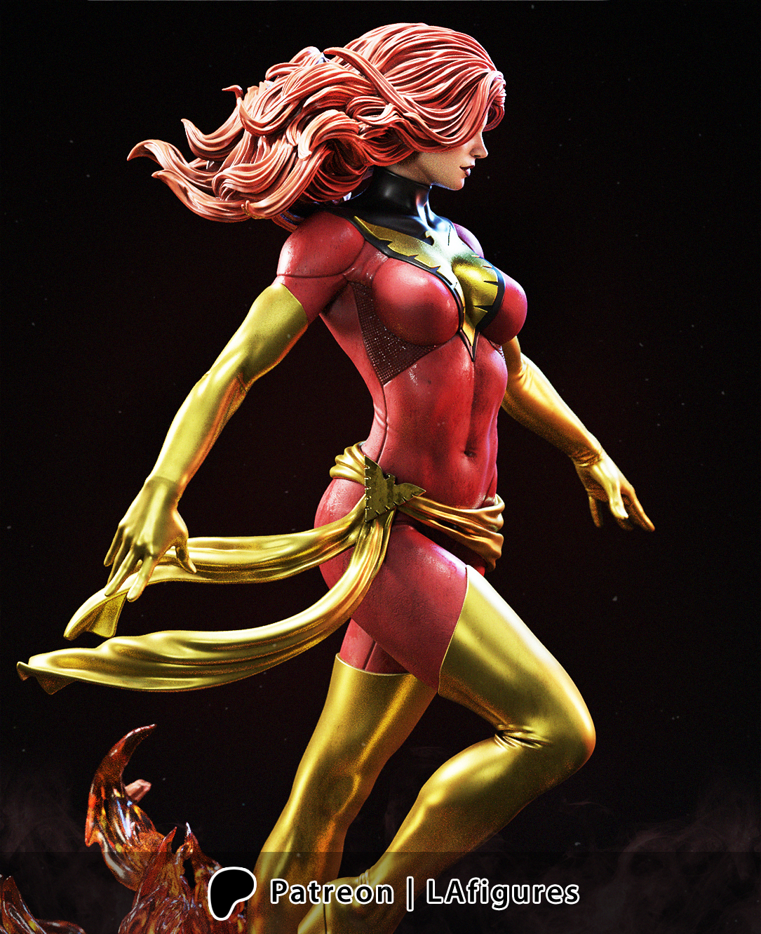 Phoenix (X-Men) Statue - Fan Art - Various scales - 3D Print Kit