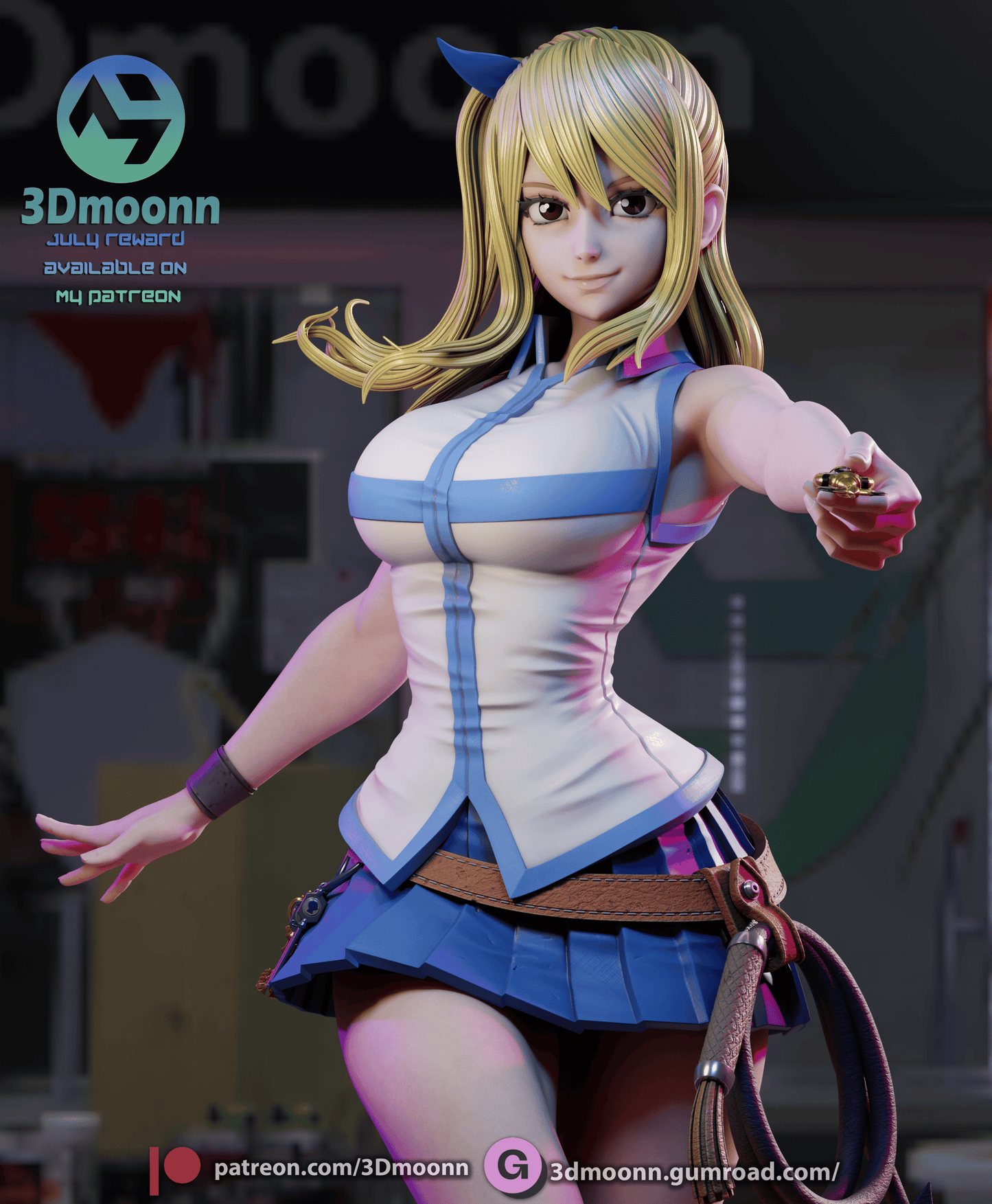 Lucy (Fairy Tail) Statue - Fan Art - 3D Print Kit