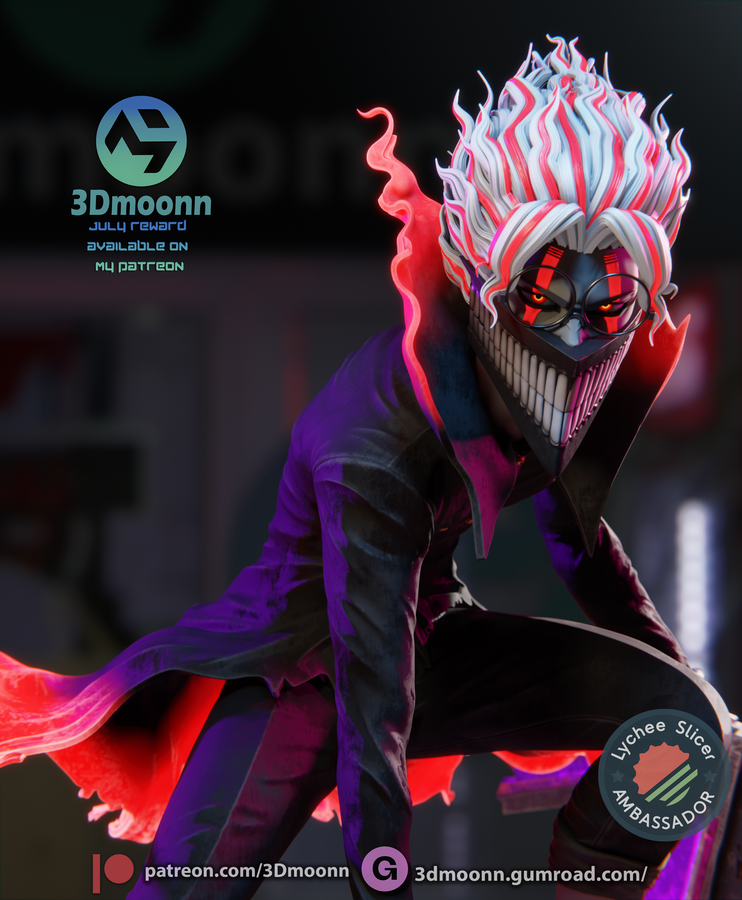 Okarun (Dandadan) Statue - Fan Art - 3D Print Kit