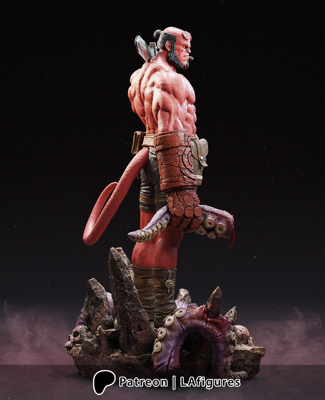 Hellboy (Sculpt) 3D Print Fan Art - 10 Scale - LA Figures