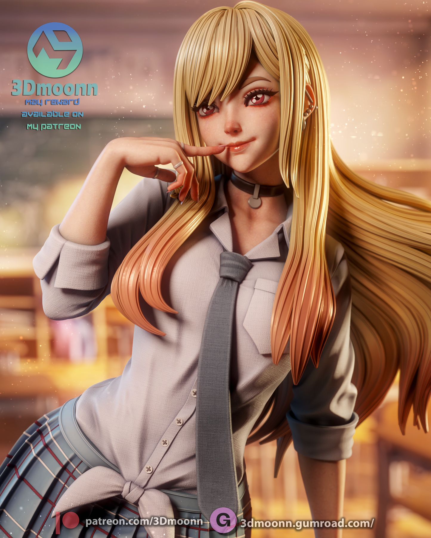 Marin Kitagawa (My Dress-Up Darling) - 3d Printed model kit (Fan Art)