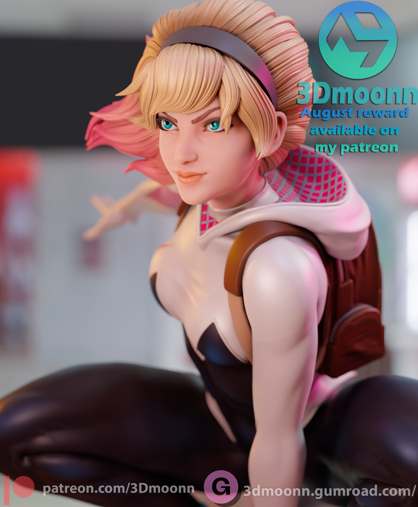Spider Gwen & Spider Venom - 6 Scale - 3D printed Statue Model Kit - Unpainted and Unassembled
