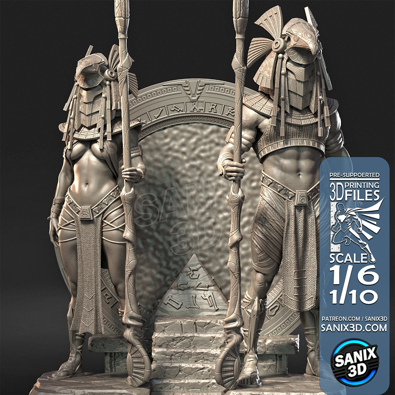 Stargate (Horus Guards) - Fan Art - 3D Print model kit