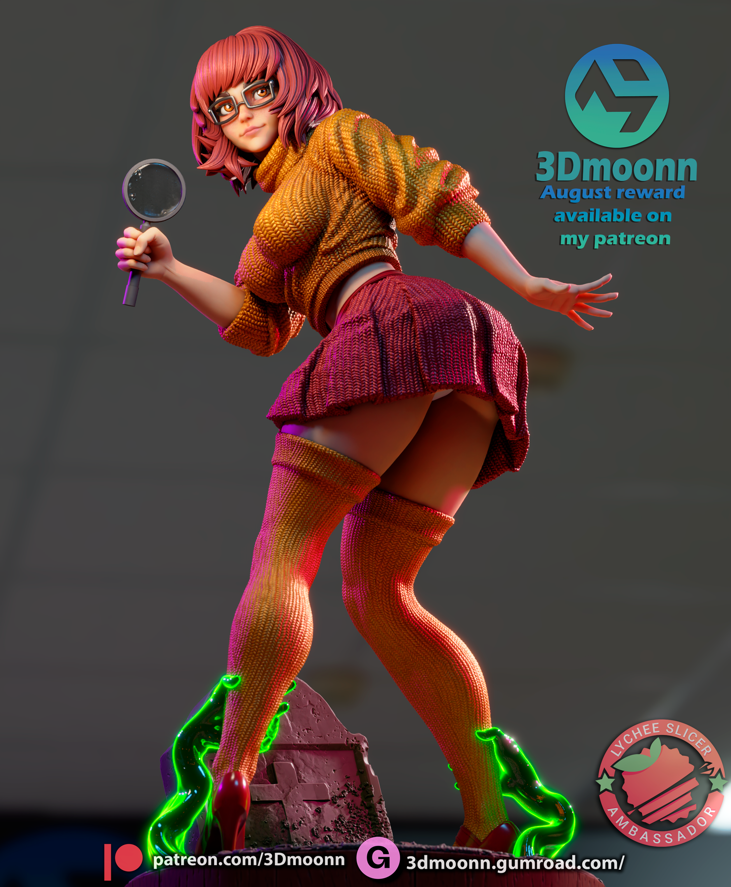Velma (Scooby-Doo) - 3d Printed 1:6 model kit (Fan Art)