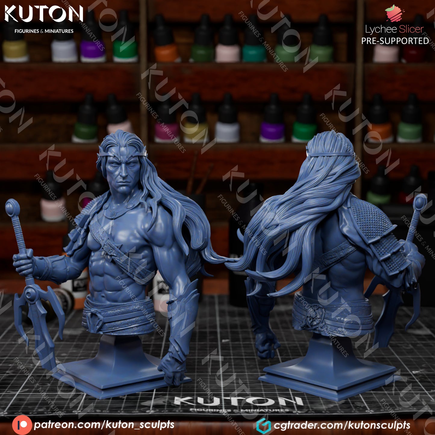 Elric 3D Printed model 195mm (1/10 scale) - Fan Art