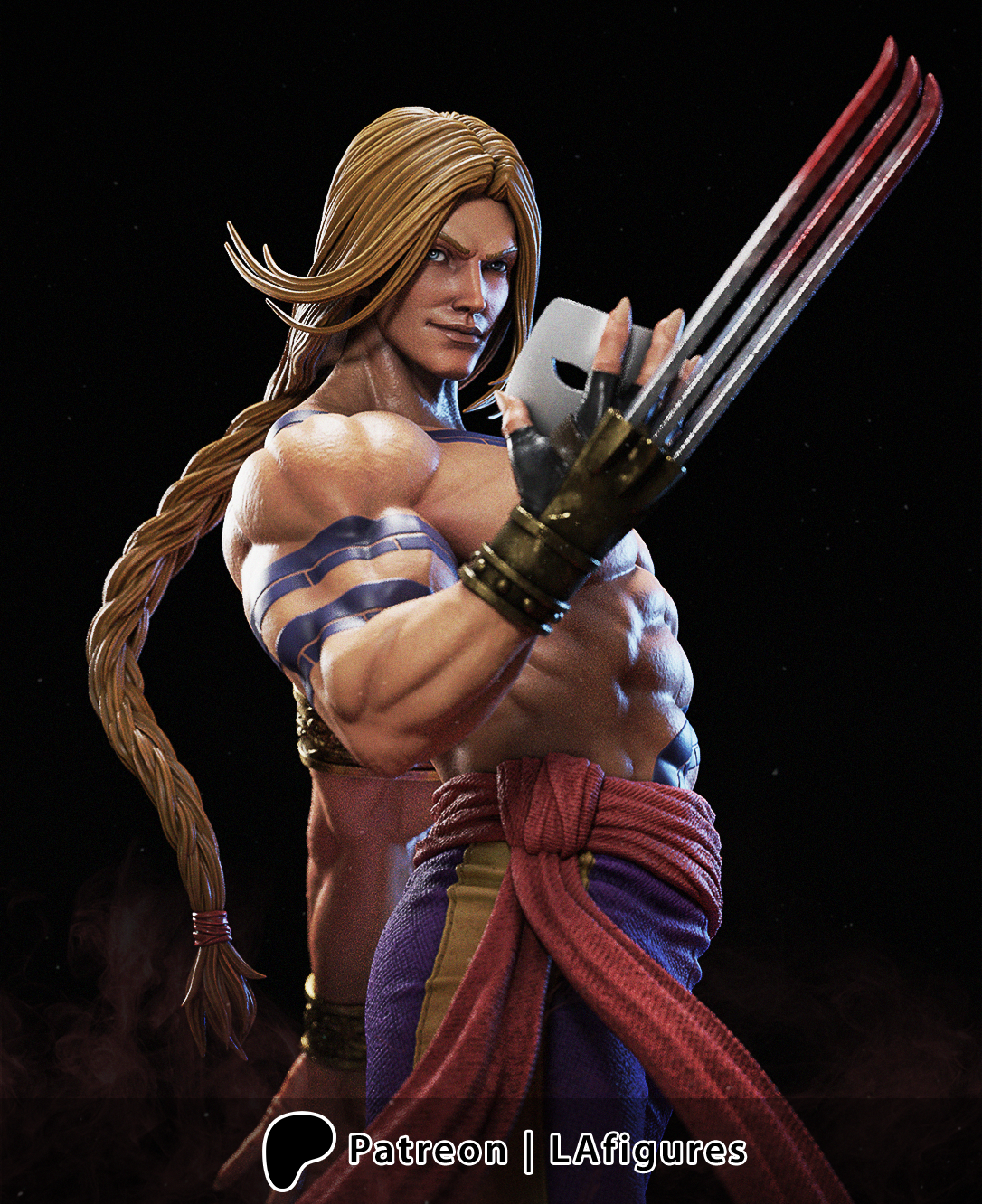 Vega (Street Fighter) Statue - Fan Art 10 scale 3D Print Kit