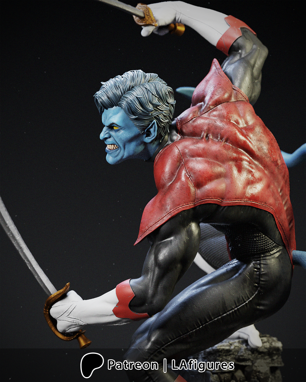 Nightcrawler (X-Men) 3D Print Fan Art - 10 Scale - LA Figures