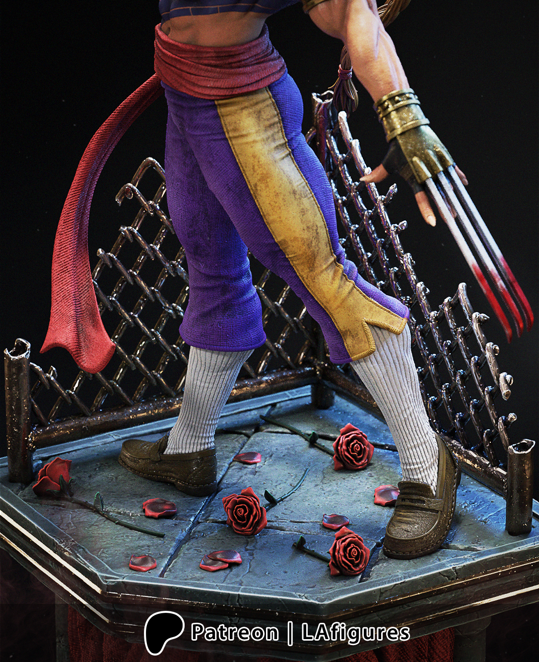 Vega (Street Fighter) Statue - Fan Art 10 scale 3D Print Kit
