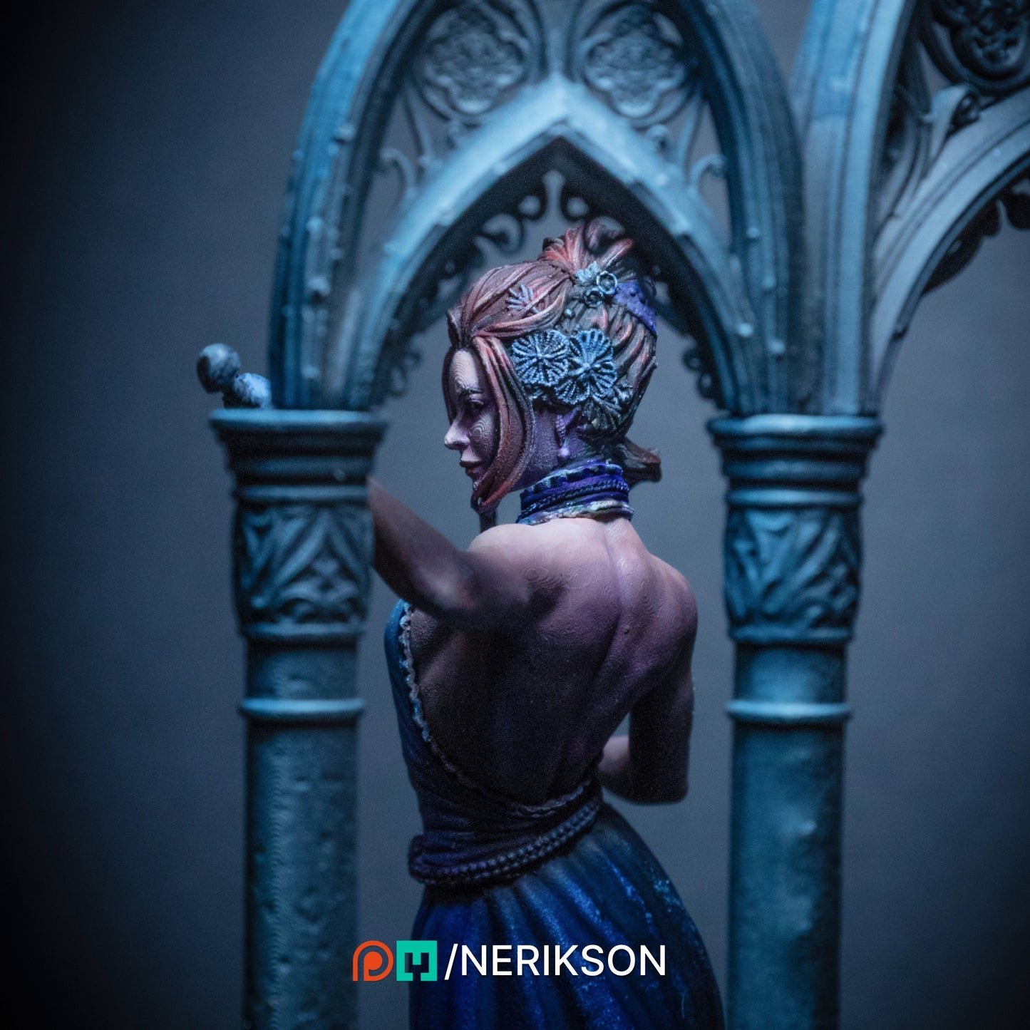 Luna The Midnight Fencer 3D Printed Statue Model Kit