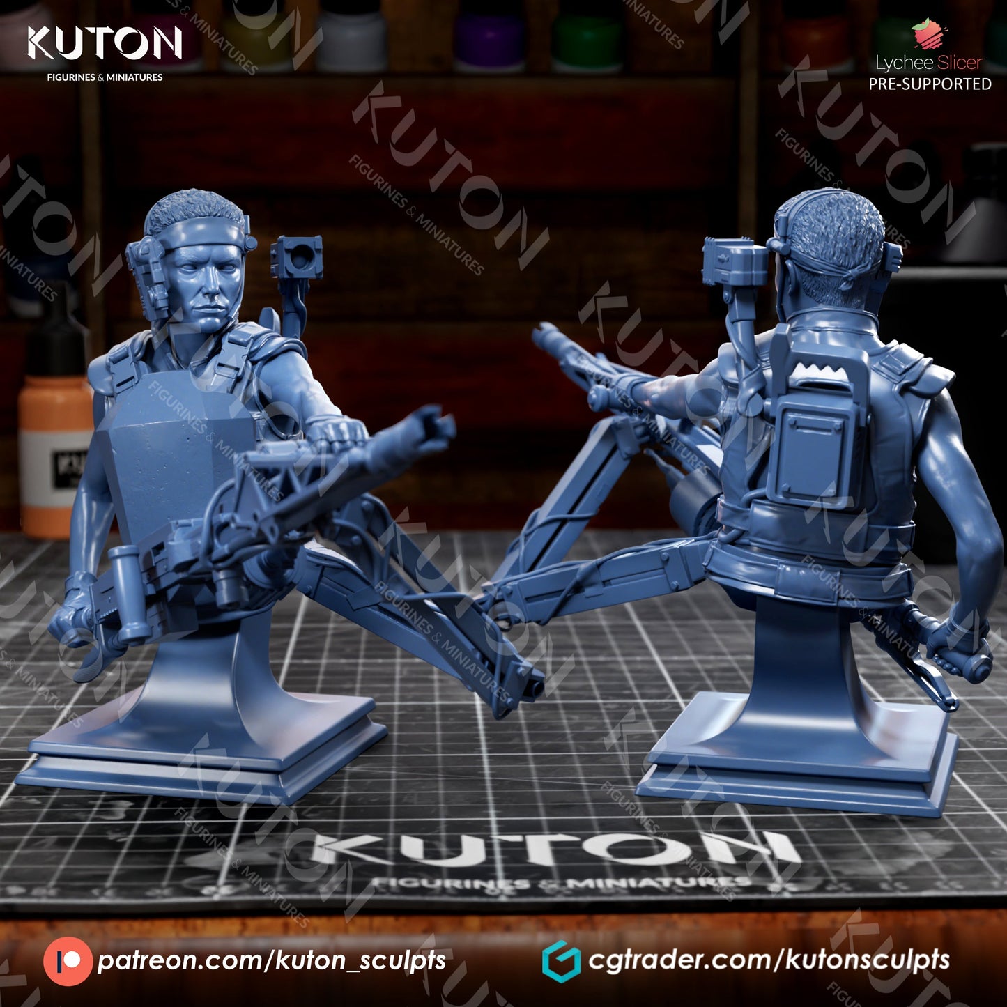 Private Vasquez (Alien) 3D Printed model 412mm (1/4 scale) - Fan Art