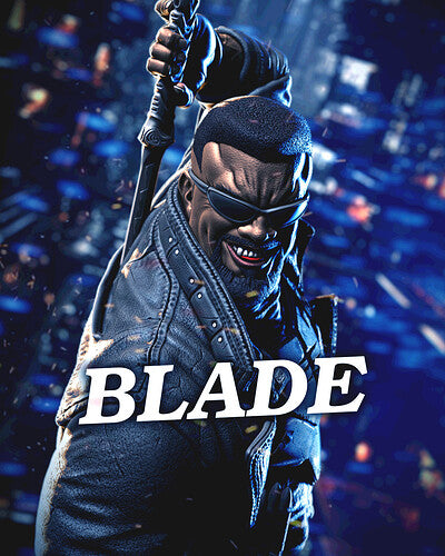 Blade Bust (Fan Art) 215mm or 121mm - 3D Print