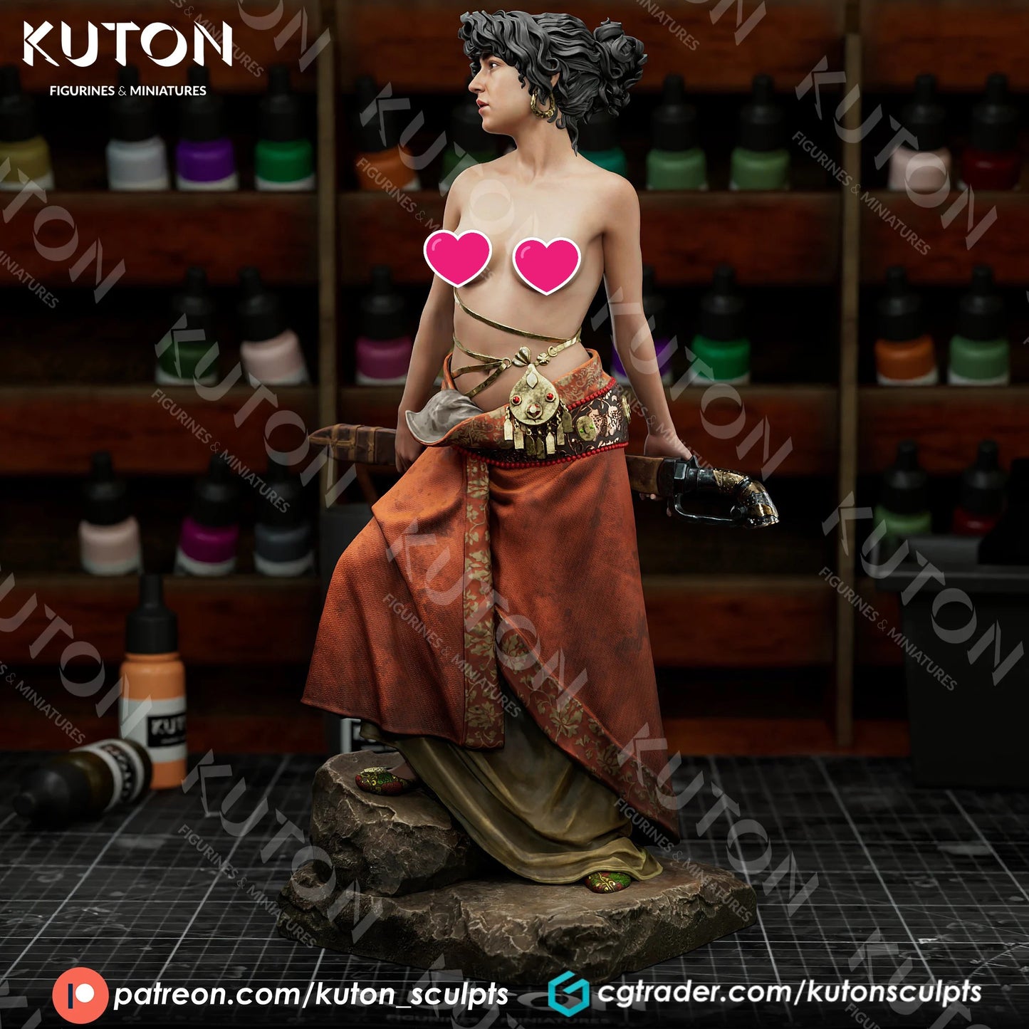 Salome (NSFW) - 3D Printed Fan Art - Full Figure / Bust (Kuton)