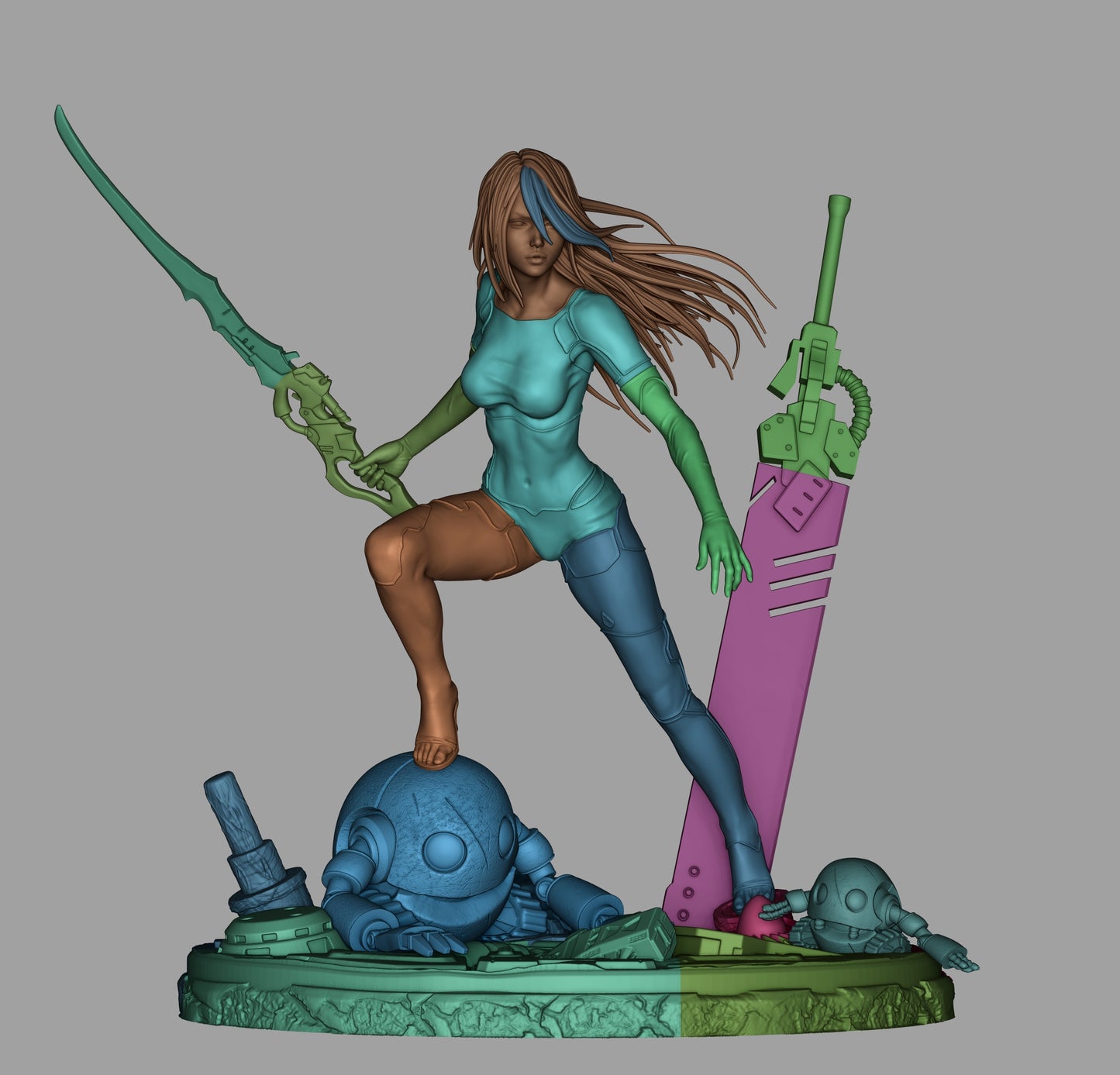 A2 (NieR) - 3D Printed Model Kit1:6 scale