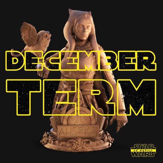 Ahsoka Bust (Fan Art) - Scales 1:4 or 1:8 (200mm or 100mm) - 3D Printed