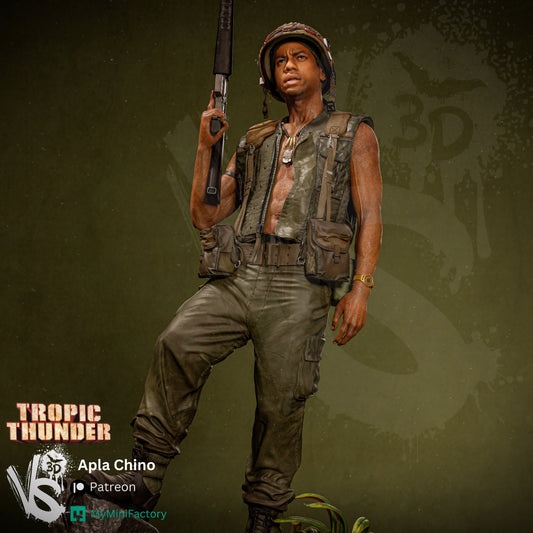 Alpa Chino (Tropic Thunder) - Unpainted and Unassembled 3D Print Kit
